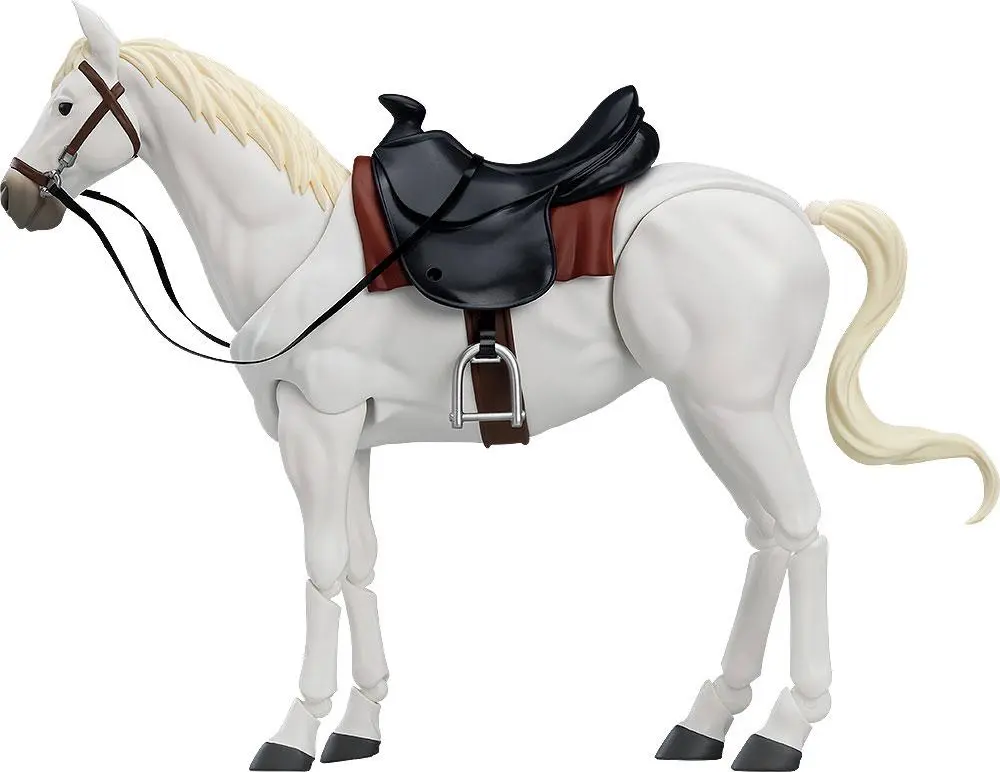 Original Character Figma Action Figure Horse ver. 2 (White) 19 cm product photo