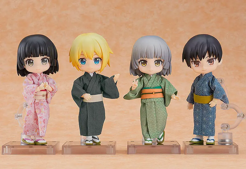 Original Character for Nendoroid Doll Figures Outfit Set: Kimono - Girl (Green) product photo