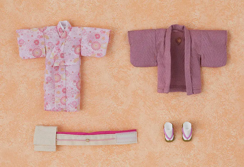 Original Character for Nendoroid Doll Figures Outfit Set: Kimono - Girl (Pink) termékfotó