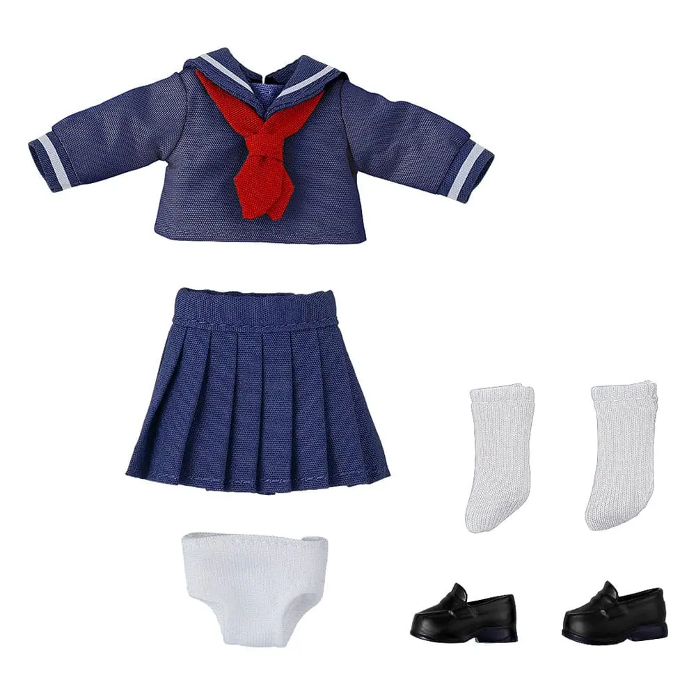 Original Character for Nendoroid Doll Figures Outfit Set: Long-Sleeved Sailor Outfit (Navy) product photo