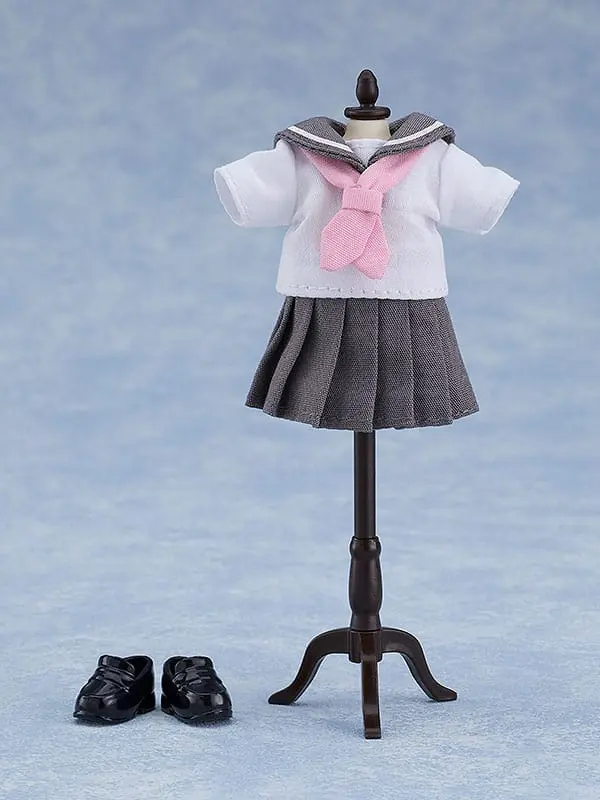 Original Character for Nendoroid Doll Figures Outfit Set: Short-Sleeved Sailor Outfit (Gray) product photo