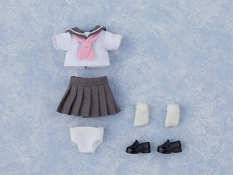 Original Character for Nendoroid Doll Figures Outfit Set: Short-Sleeved Sailor Outfit (Gray) product photo