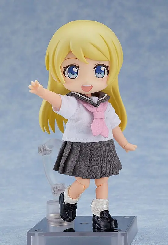 Original Character for Nendoroid Doll Figures Outfit Set: Short-Sleeved Sailor Outfit (Gray) product photo
