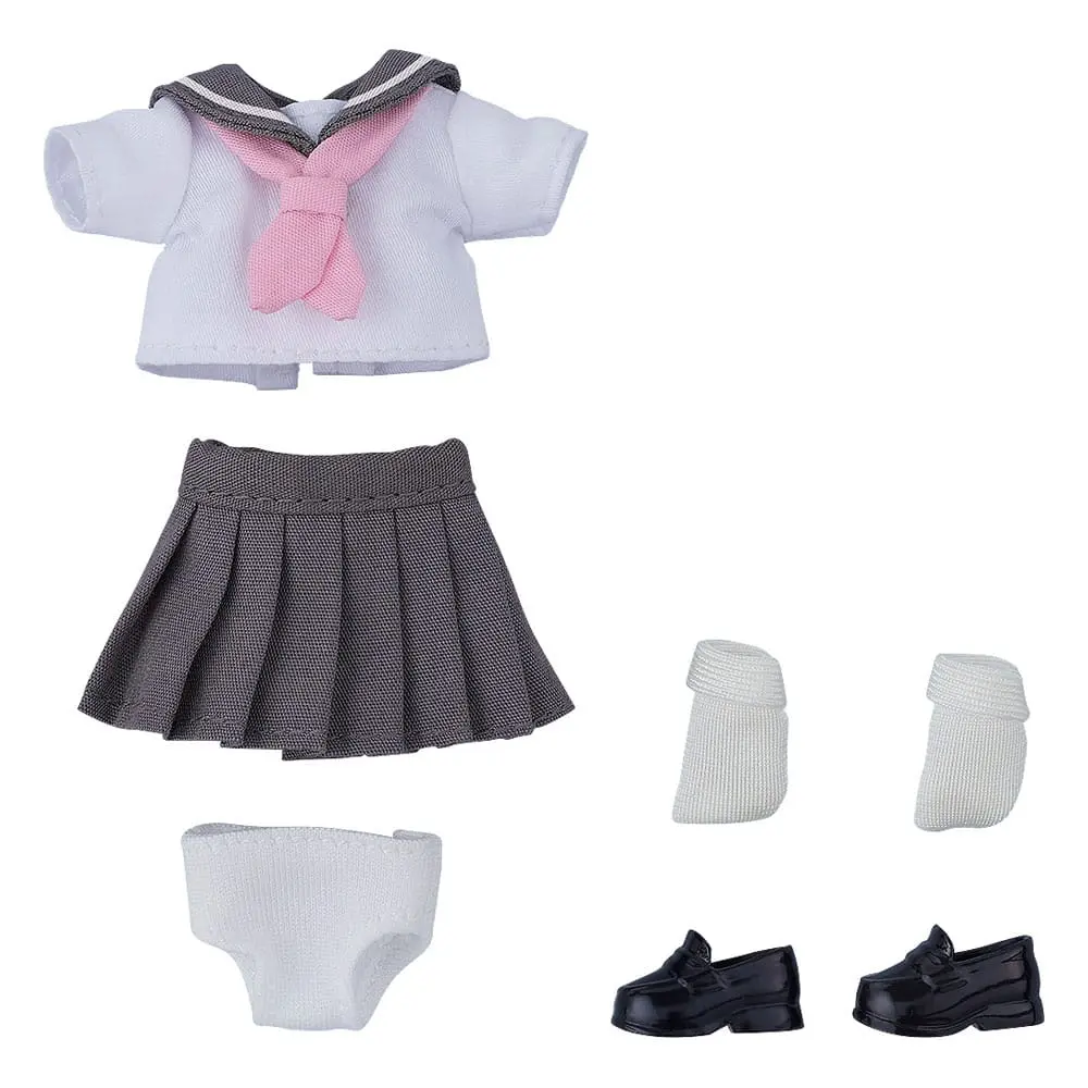 Original Character for Nendoroid Doll Figures Outfit Set: Short-Sleeved Sailor Outfit (Gray) product photo