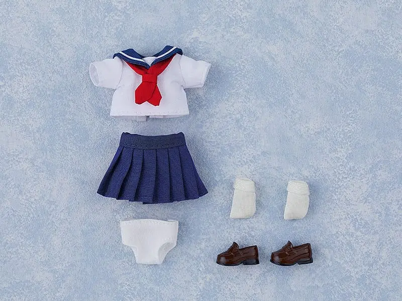 Original Character for Nendoroid Doll Figures Outfit Set: Short-Sleeved Sailor Outfit (Navy) product photo