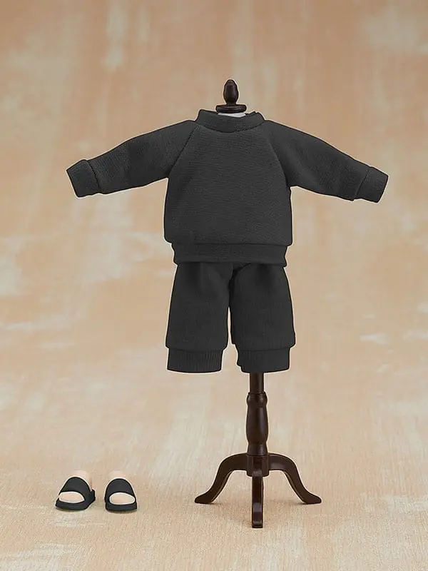 Original Character for Nendoroid Doll Figures Outfit Set: Sweatshirt and Sweatpants (Black) termékfotó