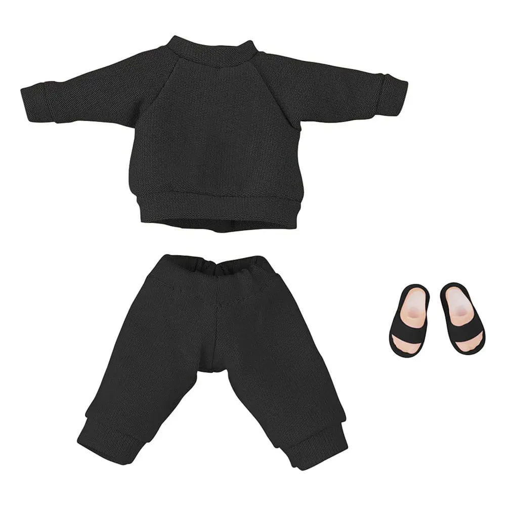 Original Character for Nendoroid Doll Figures Outfit Set: Sweatshirt and Sweatpants (Black) termékfotó