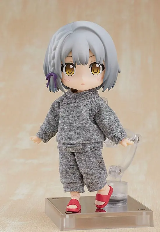 Original Character for Nendoroid Doll Figures Outfit Set: Sweatshirt and Sweatpants (Gray) termékfotó