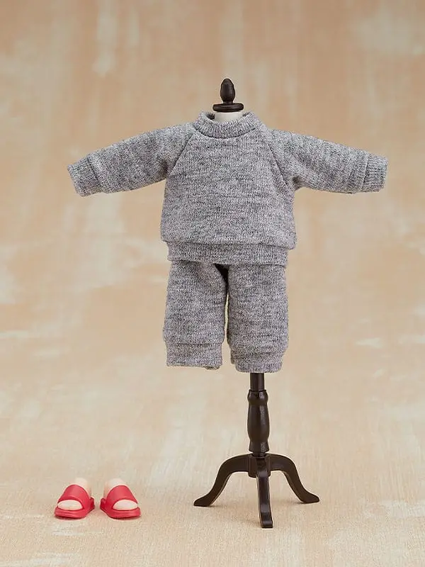 Original Character for Nendoroid Doll Figures Outfit Set: Sweatshirt and Sweatpants (Gray) termékfotó