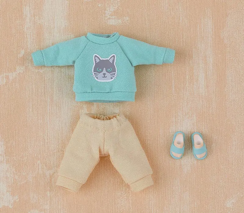 Original Character for Nendoroid Doll Figures Outfit Set: Sweatshirt and Sweatpants (Light Blue) product photo