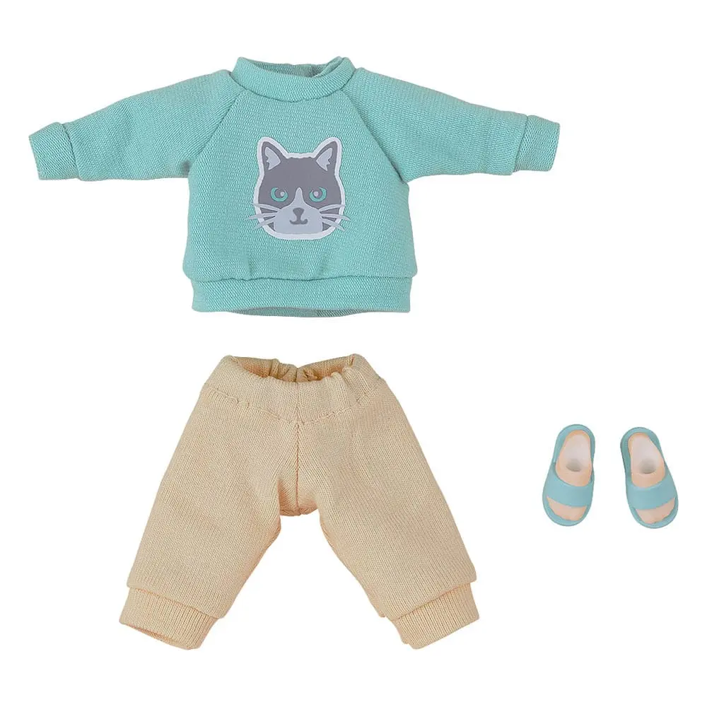 Original Character for Nendoroid Doll Figures Outfit Set: Sweatshirt and Sweatpants (Light Blue) product photo