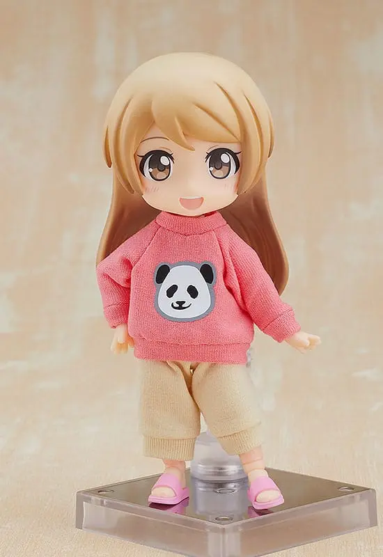 Original Character for Nendoroid Doll Figures Outfit Set: Sweatshirt and Sweatpants (Pink) product photo