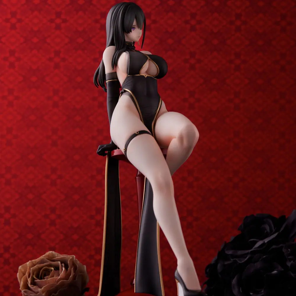 Original Character PVC Statue Hayabusa Illustration Black China Dress-chan 16 cm product photo