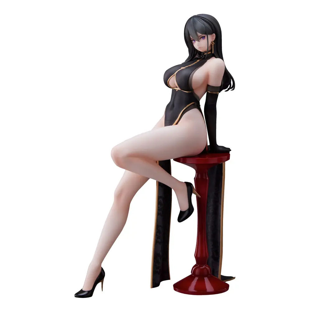 Original Character PVC Statue Hayabusa Illustration Black China Dress-chan 16 cm product photo