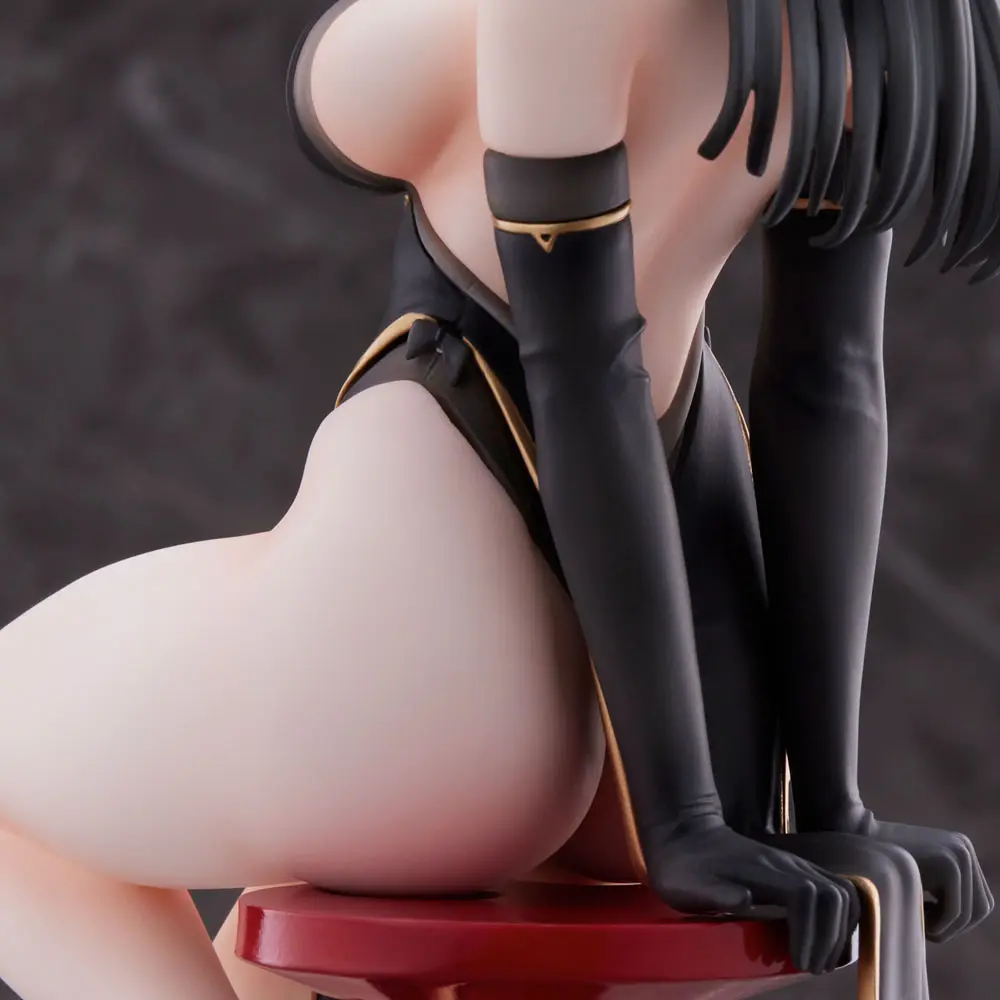 Original Character PVC Statue Hayabusa Illustration Black China Dress-chan 16 cm product photo