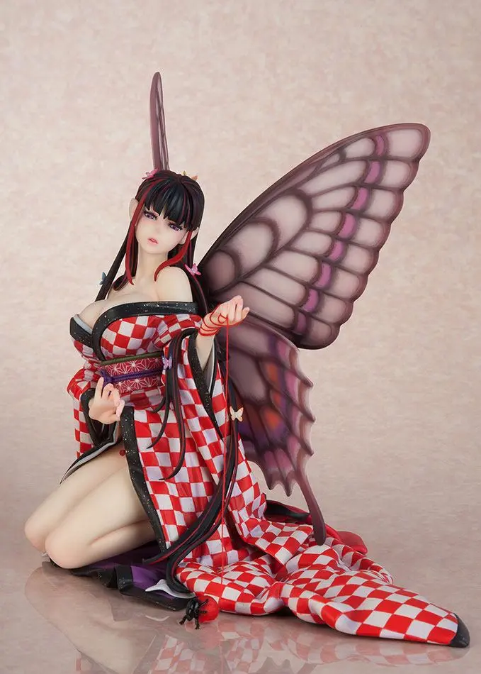 Original Character Hoteri PVC Statue Red Butterfly Illustration by Jin Happobi 16 cm product photo