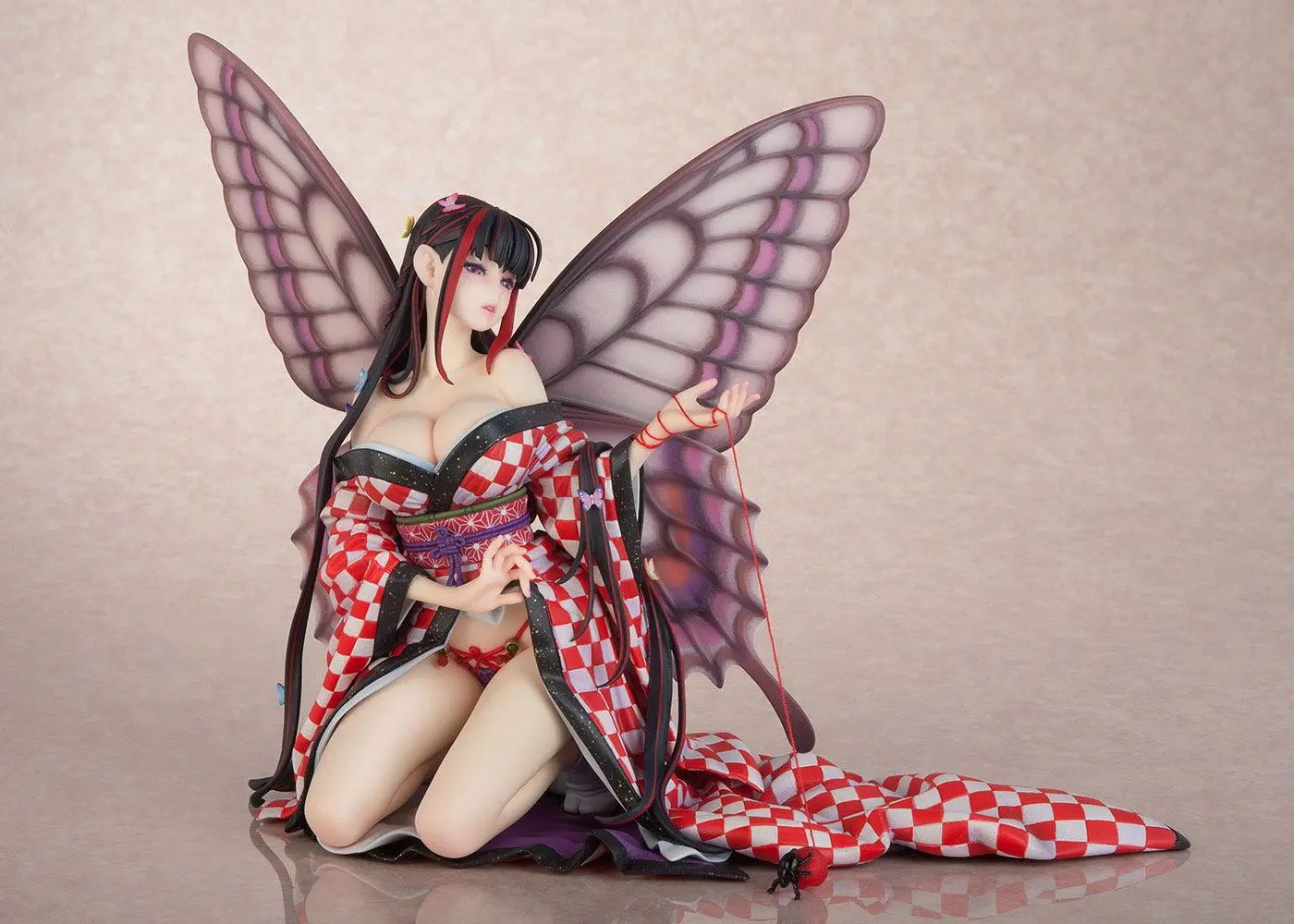 Original Character Hoteri PVC Statue Red Butterfly Illustration by Jin Happobi 16 cm product photo