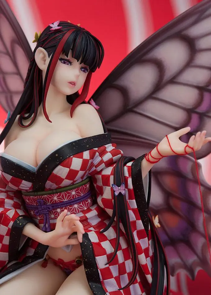 Original Character Hoteri PVC Statue Red Butterfly Illustration by Jin Happobi 16 cm product photo