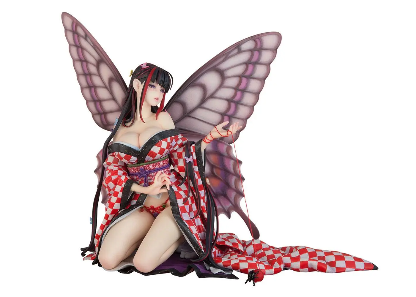 Original Character Hoteri PVC Statue Red Butterfly Illustration by Jin Happobi 16 cm product photo