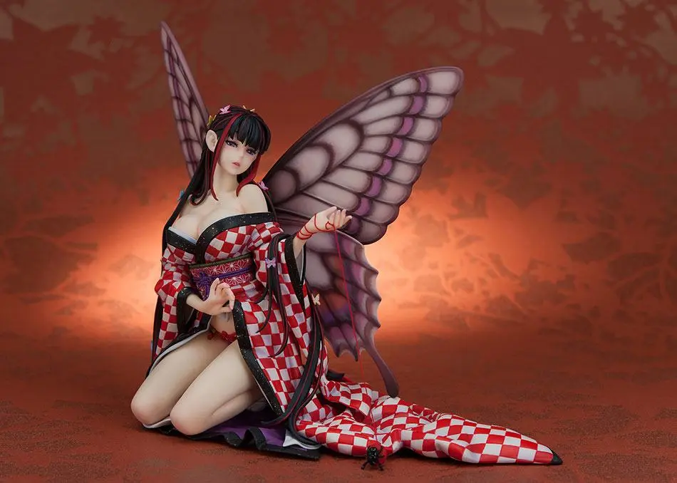 Original Character Hoteri PVC Statue Red Butterfly Illustration by Jin Happobi 16 cm product photo
