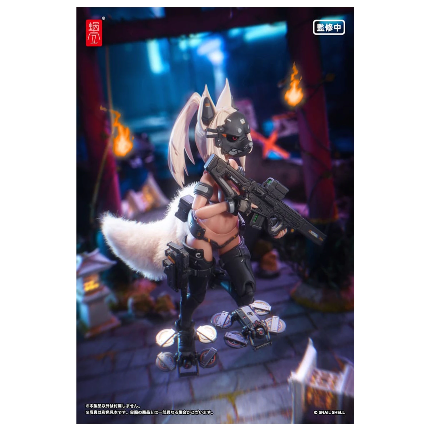 Original Character Action Figure Kit 1/12 RA-04 Kitsunebi Senki Honoka Swimsuit Ver. 15 cm   product photo