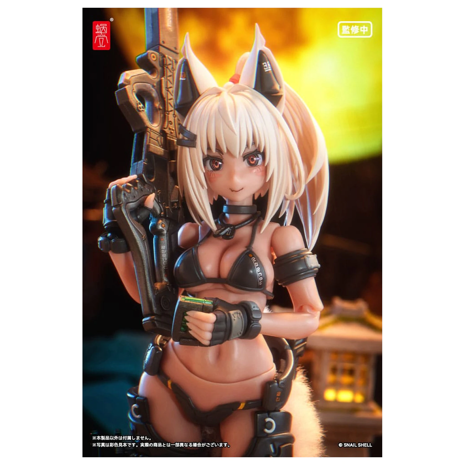 Original Character Action Figure Kit 1/12 RA-04 Kitsunebi Senki Honoka Swimsuit Ver. 15 cm   product photo