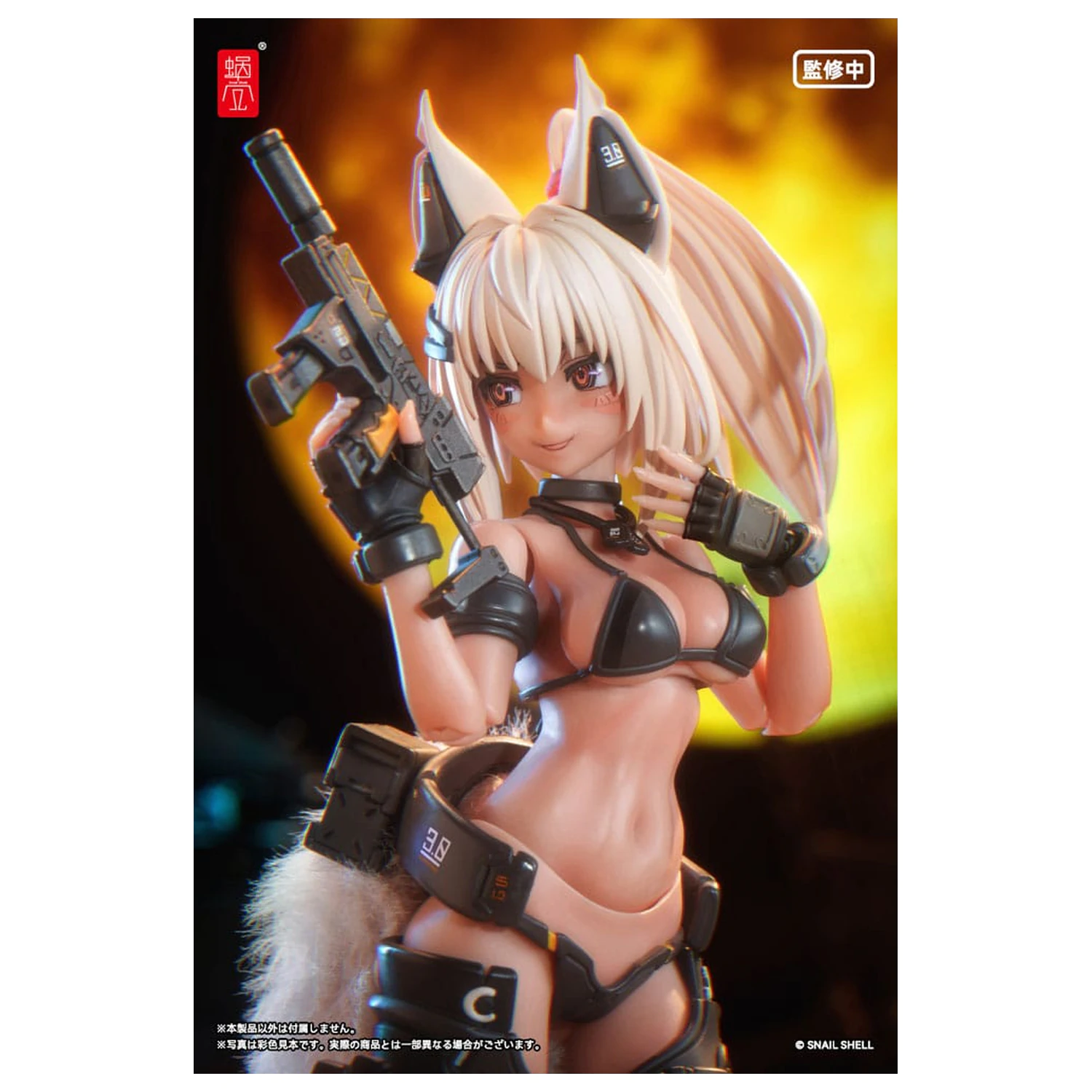 Original Character Action Figure Kit 1/12 RA-04 Kitsunebi Senki Honoka Swimsuit Ver. 15 cm   product photo