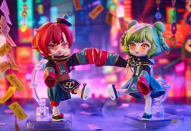 Original Character Nendoroid Doll Action Figure Chinese-Style Jiangshi Twins: Garlic 14 cm termékfotó