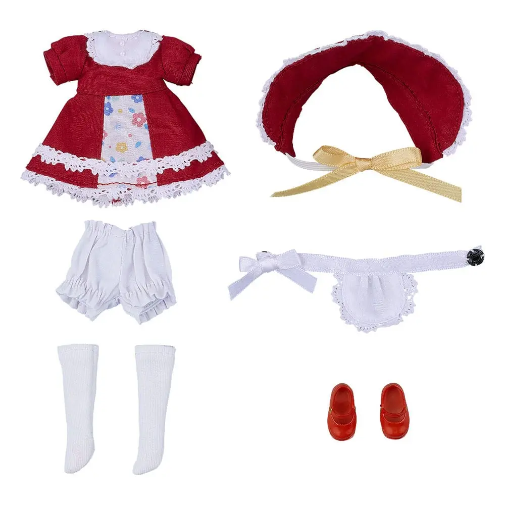 Original Character Nendoroid Doll Figures Outfit Set: Old-Fashioned Dress (Red) product photo