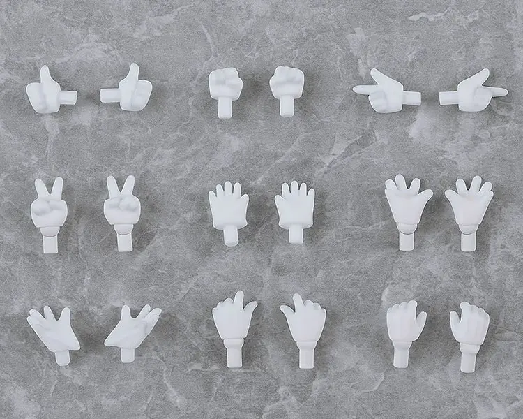 Original Character Parts for Nendoroid Doll Figures Hand Parts Set Gloves Ver. (White) termékfotó