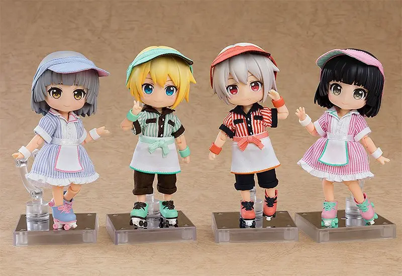 Original Character Parts for Nendoroid Doll Figures Outfit Set: Diner - Boy (Green) product photo