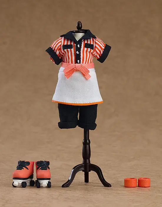 Original Character Parts for Nendoroid Doll Figures Outfit Set: Diner - Boy (Orange) termékfotó