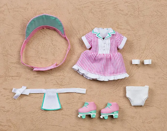 Original Character Parts for Nendoroid Doll Figures Outfit Set: Diner - Girl (Pink) product photo