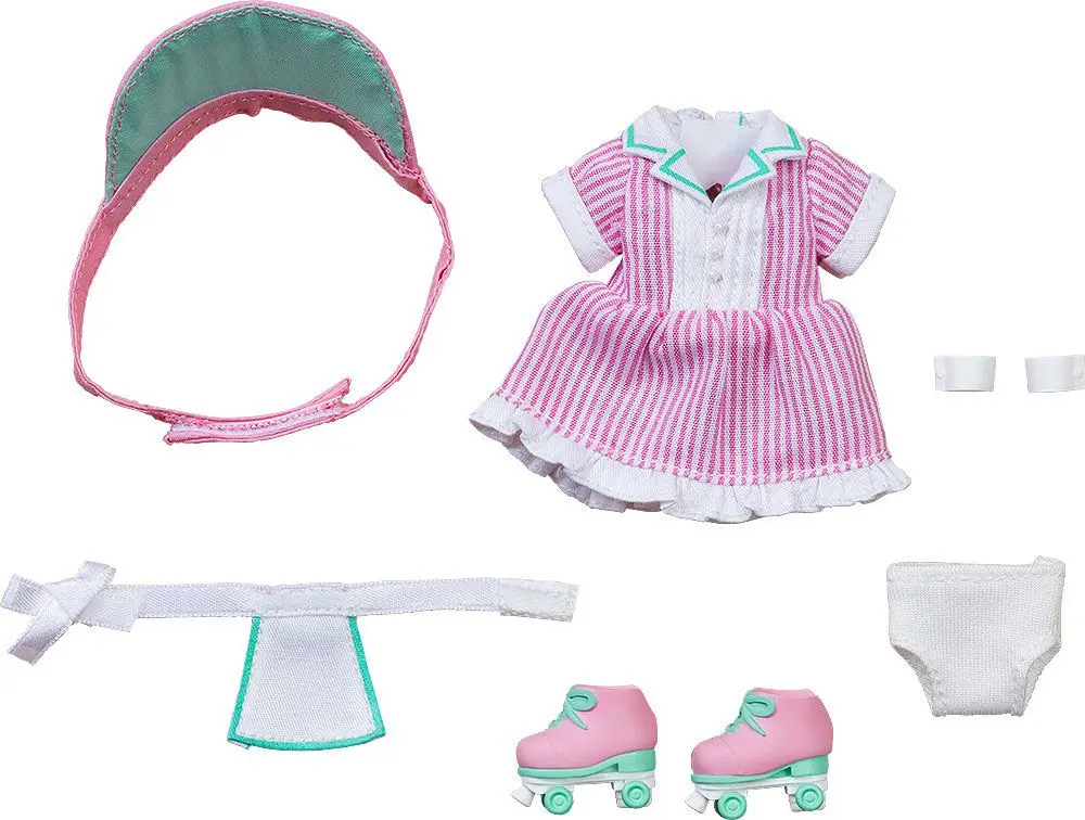 Original Character Parts for Nendoroid Doll Figures Outfit Set: Diner - Girl (Pink) product photo