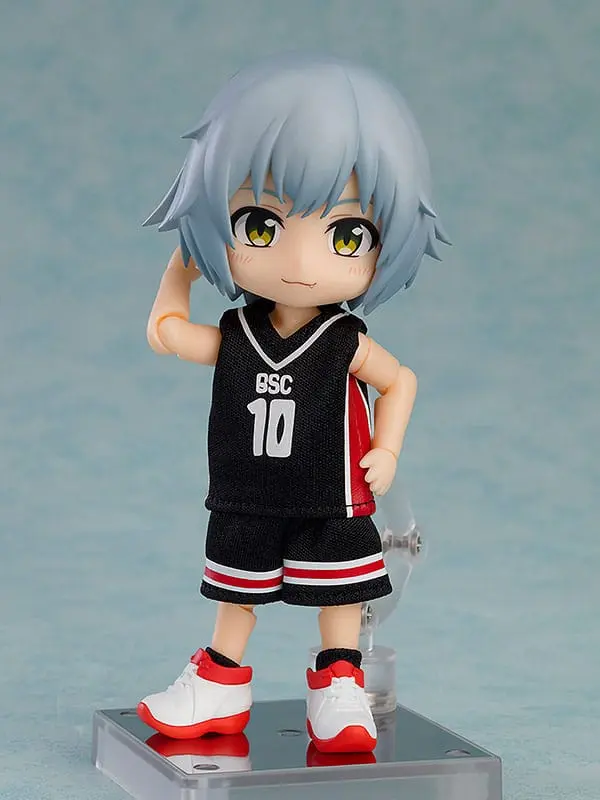 Original Character Parts for Nendoroid Doll Figures Outfit Set: Basketball Uniform (Black) product photo