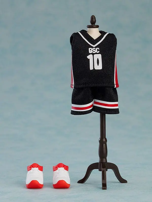 Original Character Parts for Nendoroid Doll Figures Outfit Set: Basketball Uniform (Black) product photo
