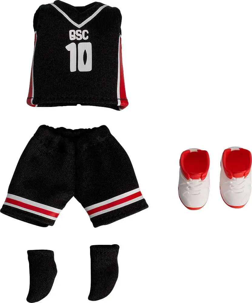 Original Character Parts for Nendoroid Doll Figures Outfit Set: Basketball Uniform (Black) product photo
