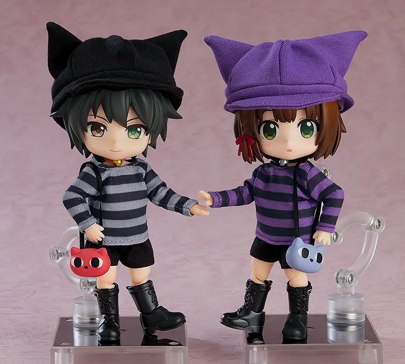 Original Character Parts for Nendoroid Doll Figures Outfit Set: Cat-Themed Outfit (Gray) product photo