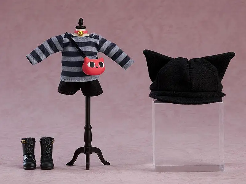 Original Character Parts for Nendoroid Doll Figures Outfit Set: Cat-Themed Outfit (Gray) product photo