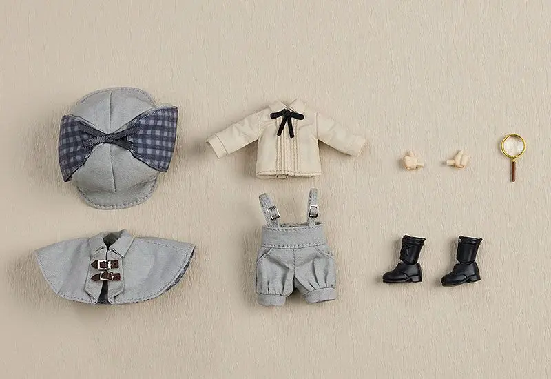 Original Character Parts for Nendoroid Doll Figures Outfit Set Detective - Boy (Gray) termékfotó