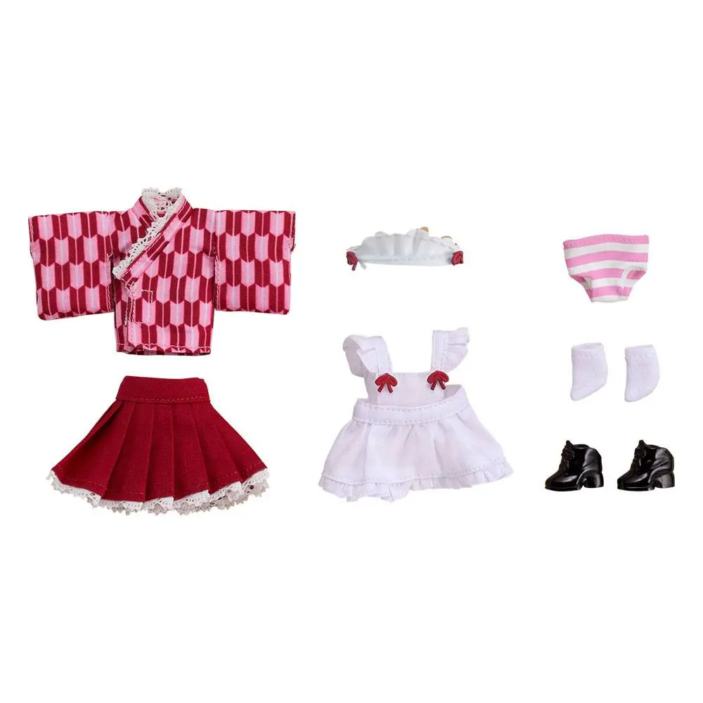 Original Character Parts for Nendoroid Doll Figures Outfit Set Japanese-Style Maid Pink product photo