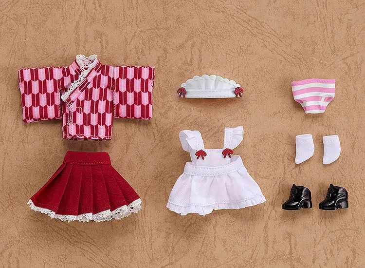 Original Character Parts for Nendoroid Doll Figures Outfit Set Japanese-Style Maid Pink product photo