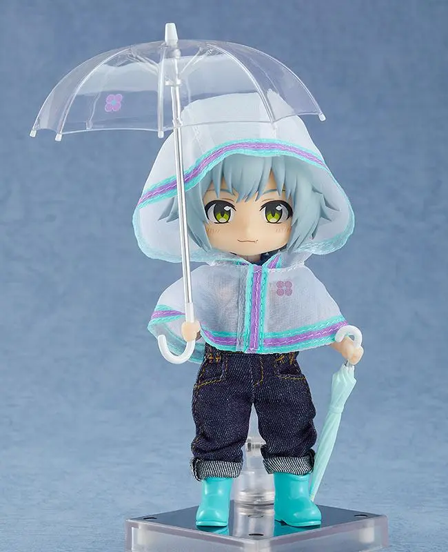 Original Character Parts for Nendoroid Doll Figures Outfit Set Rain Poncho - White product photo