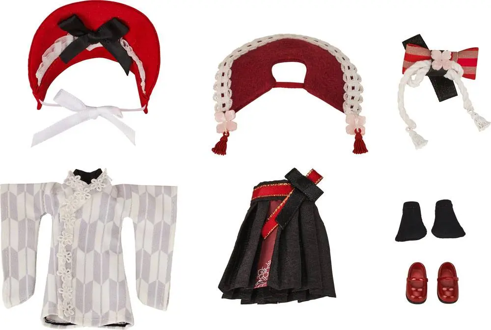 Original Character Parts for Nendoroid Doll Figures Outfit Set Rose: Japanese Dress Ver. product photo