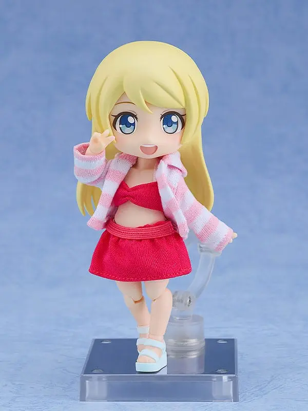 Original Character Parts for Nendoroid Doll Figures Outfit Set: Swimsuit - Girl (Red) product photo