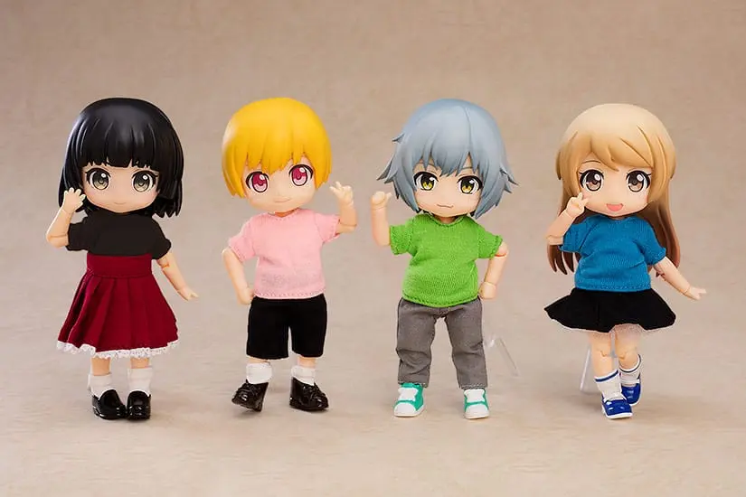 Original Character Parts for Nendoroid Doll Figures Outfit Set: T-Shirt (Black) product photo