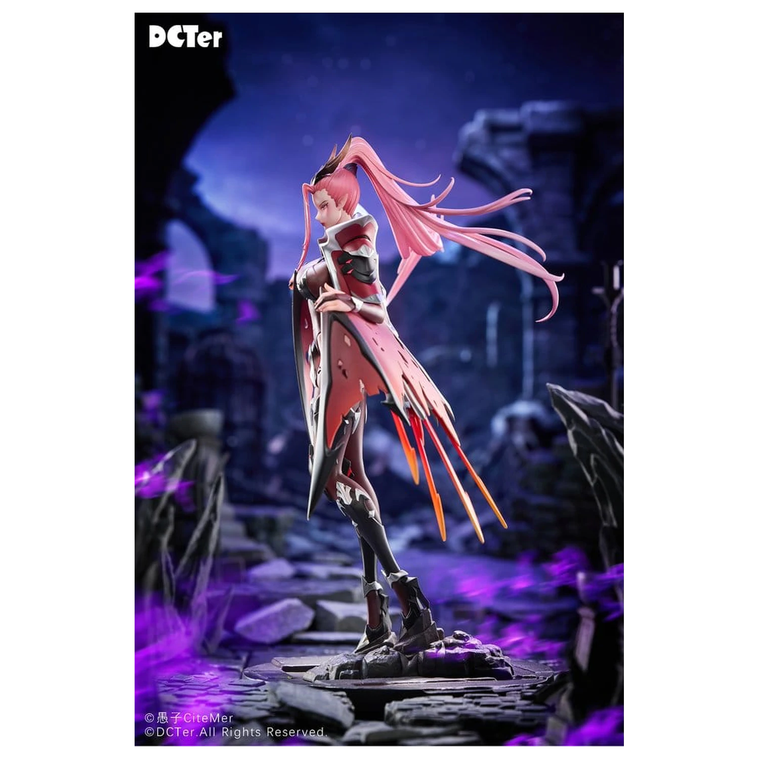 Original Character PU Figure 1/7 Heslion Draco Bellatrix Feminina 27 cm product photo