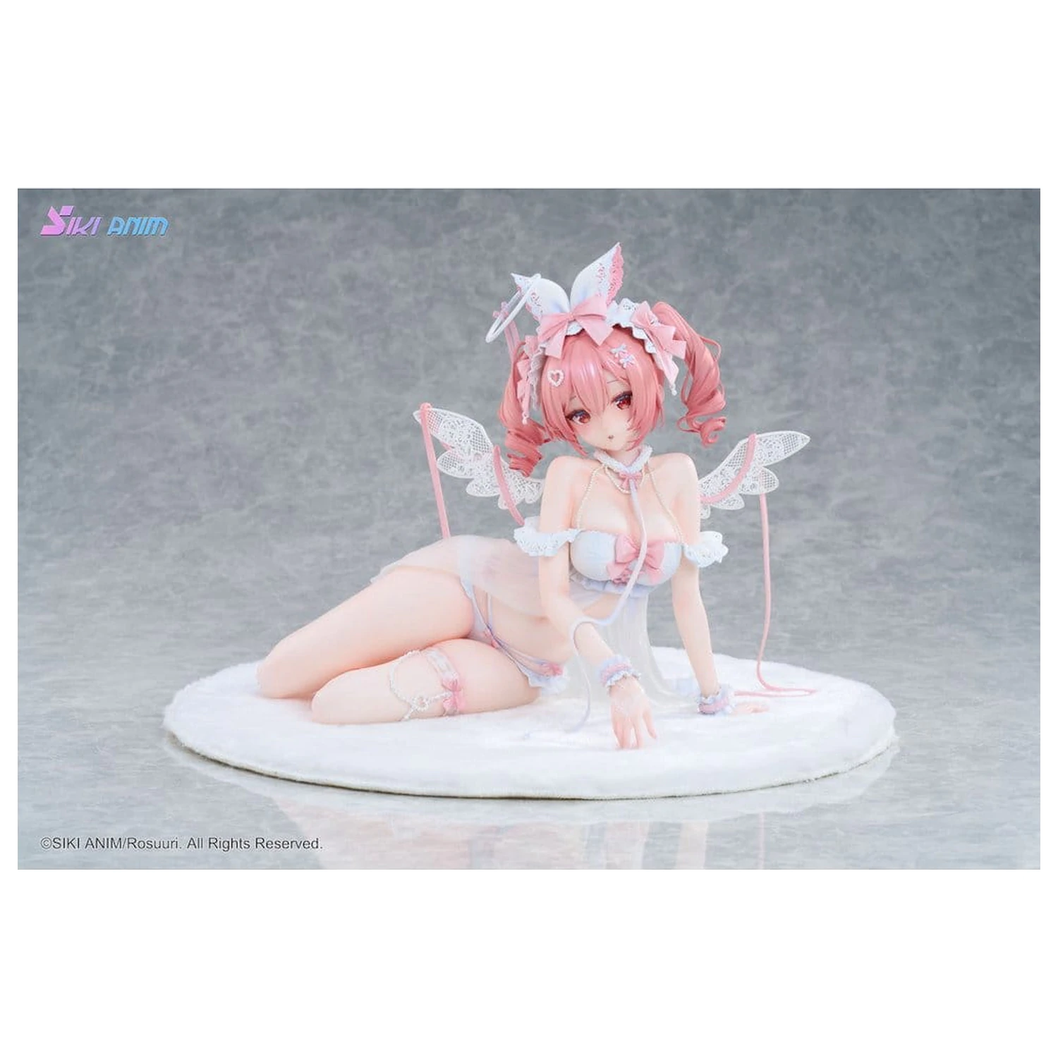 Original Character PVC Figure 1/4 White Rabbit Rosu Angel Ver. Illustrated by Rosuuri 23 cm product photo