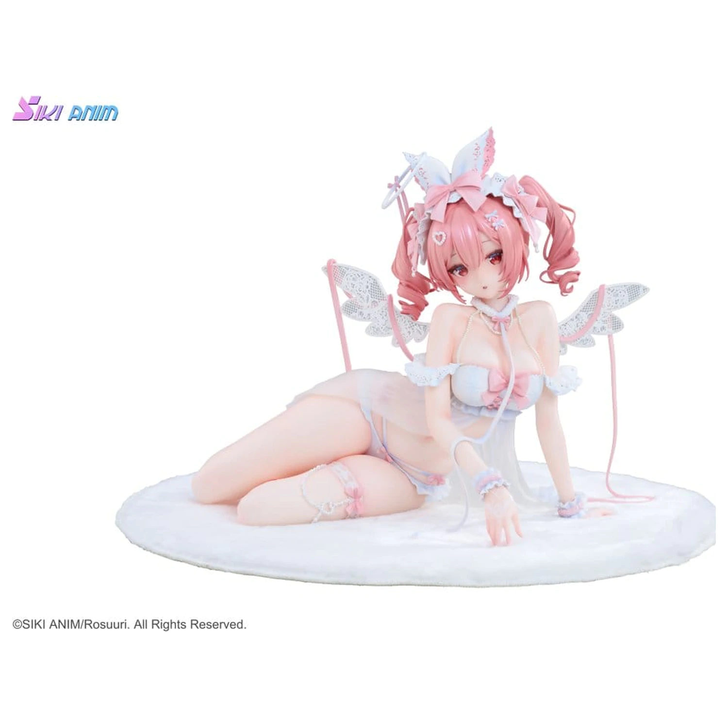 Original Character PVC Figure 1/4 White Rabbit Rosu Angel Ver. Illustrated by Rosuuri Bonus Edition 23 cm product photo