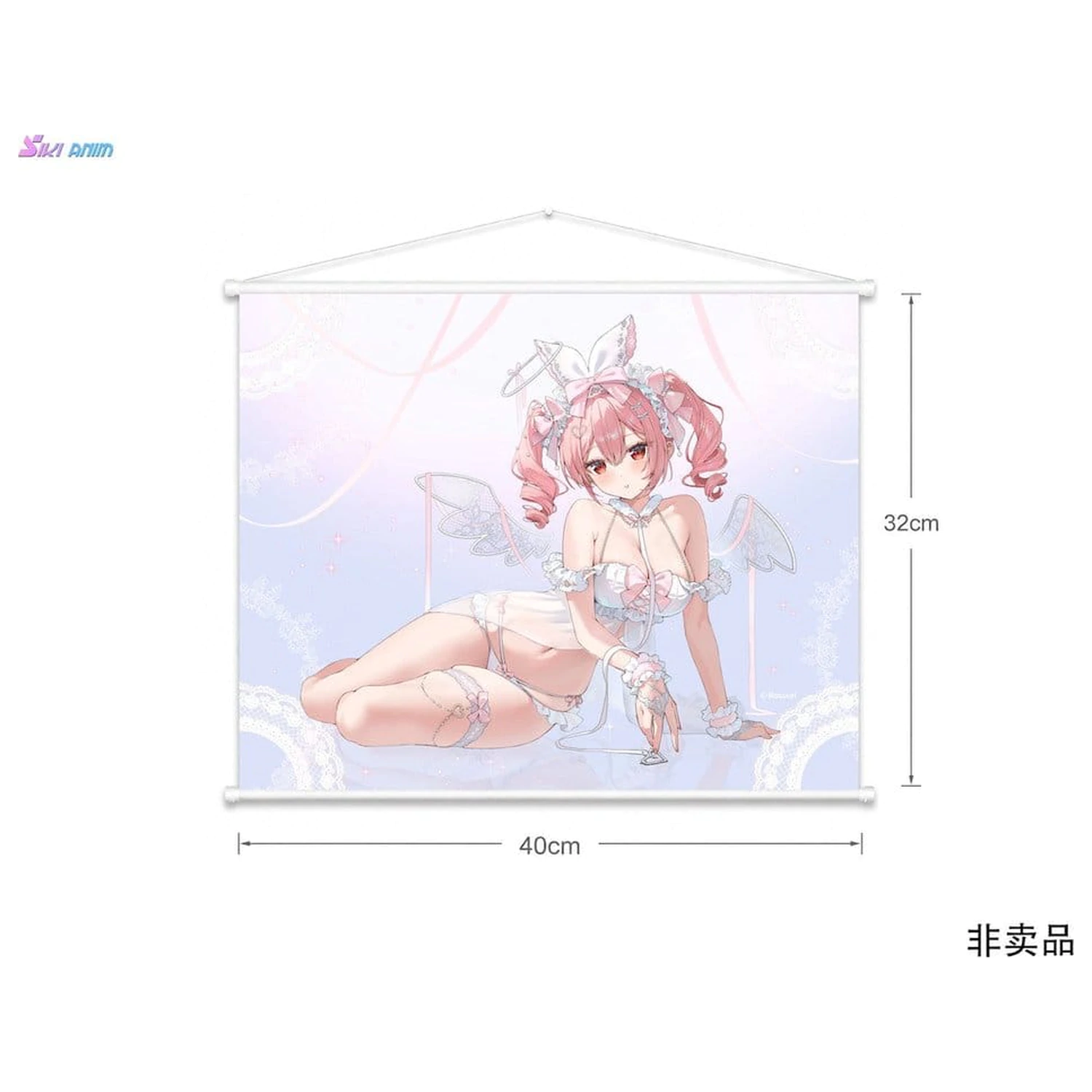 Original Character PVC Figure 1/4 White Rabbit Rosu Angel Ver. Illustrated by Rosuuri Bonus Edition 23 cm product photo